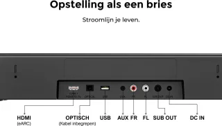 ULTIMEA Aura A60 7.1 Soundbar met Subwoofer en Surround Speakers Zwart