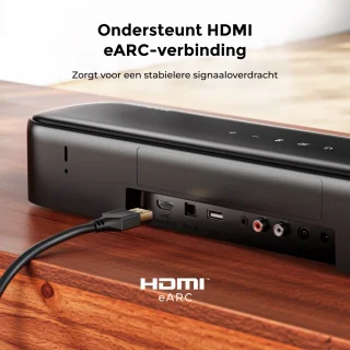 ULTIMEA Aura A60 7.1 Soundbar met Subwoofer en Surround Speakers Zwart