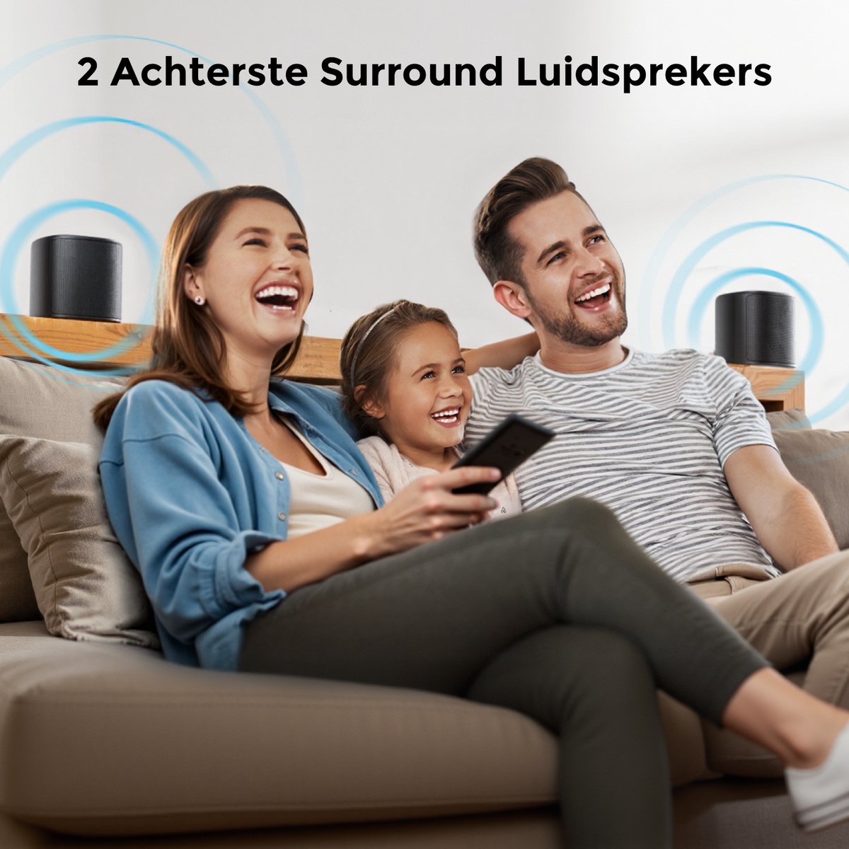 ULTIMEA Aura A60 7.1 Soundbar met Subwoofer en Surround Speakers Zwart
