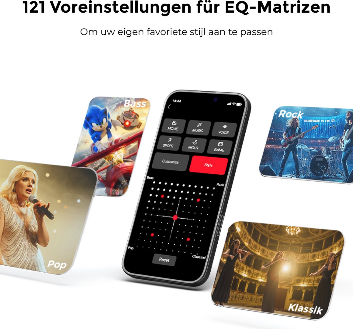 ULTIMEA Aura A60 7.1 Soundbar met Subwoofer en Surround Speakers Zwart