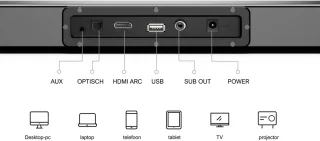 ULTIMEA Nova S40 2.1 Soundbar Zwart