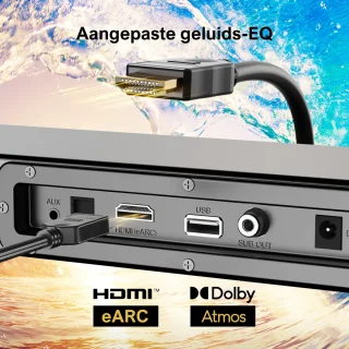 ULTIMEA Nova S50 2.1 Soundbar met Subwoofer Zwart