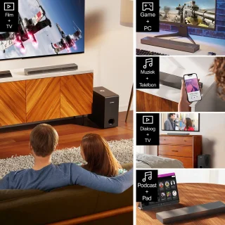ULTIMEA Nova S50 2.1 Soundbar met Subwoofer Zwart