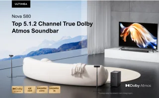 ULTIMEA Nova S80 Soundbar met Draadloze Subwoofer 5.1.2 Dolby Atmos Zwart