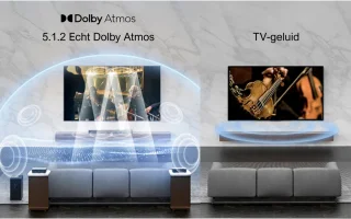 ULTIMEA Nova S80 Soundbar met Draadloze Subwoofer 5.1.2 Dolby Atmos Zwart