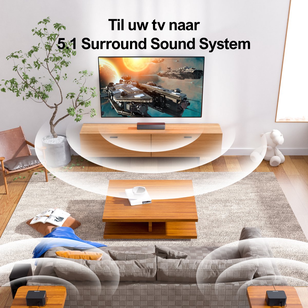 Wat vinden we goed aan de ULTIMEA Poseidon D50 5.1 Soundbar Set