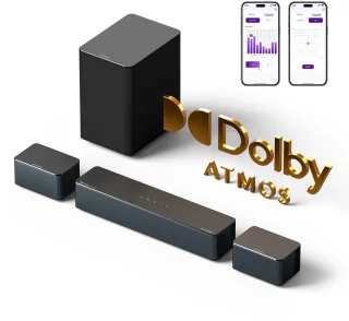 ULTIMEA Poseidon D60 Soundbar 5.1 Subwoofer Zwart