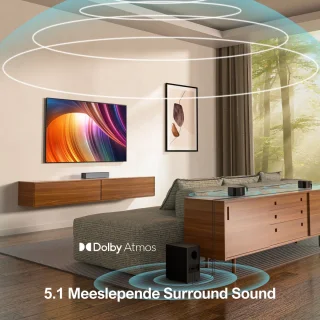 ULTIMEA Poseidon D60 Soundbar 5.1 Subwoofer Zwart
