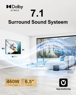ULTIMEA Poseidon D80 Soundbar 7.1 Dolby Atmos Zwart