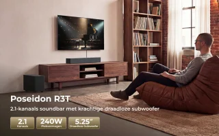 Wat vinden we goed aan de ULTIMEA Poseidon R3T 2.1-kanaals soundbar