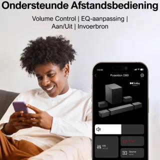 ULTIMEA Soundbar 7.1ch met Draadloze Subwoofer Zwart