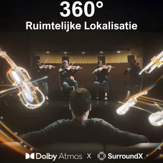 ULTIMEA Soundbar 7.1ch met Draadloze Subwoofer Zwart