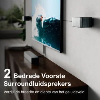 ULTIMEA Soundbar 7.1ch met Draadloze Subwoofer Zwart