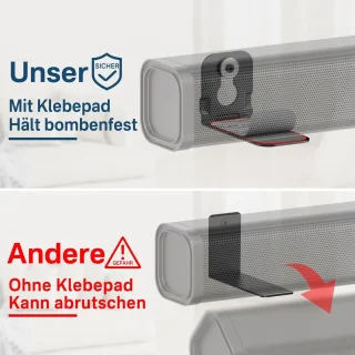 Universele soundbar wandbeugel – montagebeugel onder tv