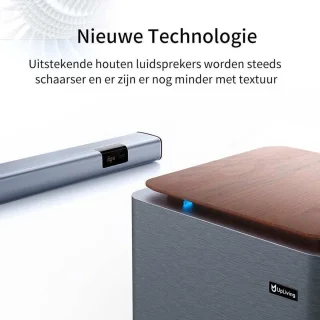 UpLiving® Soundbar met Draadloze Subwoofer Grijs