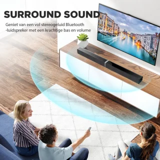 UpLiving Soundbar verstelbaar zwart Bluetooth 5.0