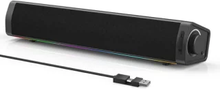USB-gaming-soundbar met ledverlichting