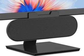 USB monitorluidspreker computer soundbar zwart