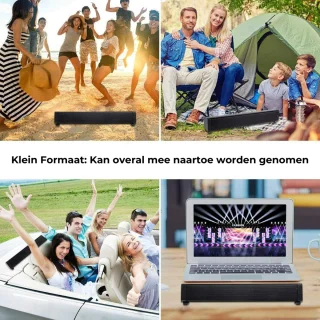 USN Soundbar met Subwoofer en Bluetooth Zwart