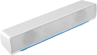 Verlichte soundbar mini speaker wit