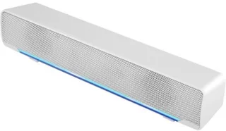 Verlichte stereo soundbar voor pc, laptop en tablet
