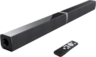 Verstelbare soundbar tv-speakerset zwart