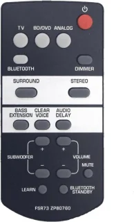 Vervangende afstandsbediening compatibel met Yamaha soundbar