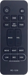 Vervangende afstandsbediening voor Denon soundbar