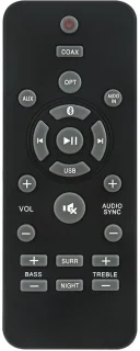 Vervangende afstandsbediening voor Philips soundbar