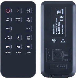 Vervangende afstandsbediening voor soundbar- en surroundsoundsysteem
