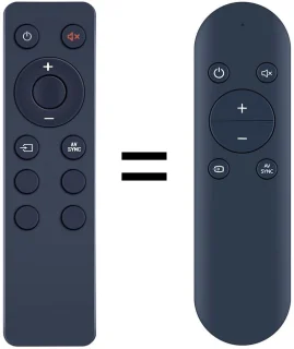 Vervangende afstandsbediening voor soundbar luidspreker