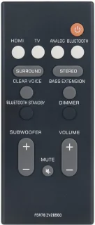 Vervangende afstandsbediening voor Yamaha soundbar
