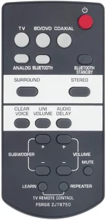 Vervangende afstandsbediening voor Yamaha-soundbars