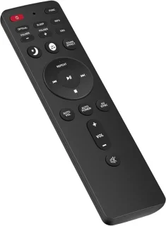 Vervangende universele afstandsbediening voor soundbar, zwart