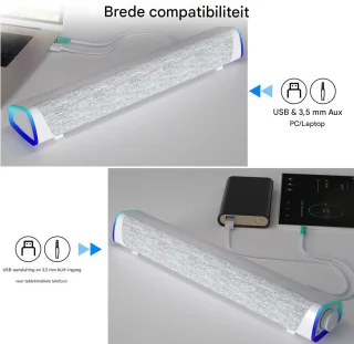 YOZHIQU PC-soundbar - Wit