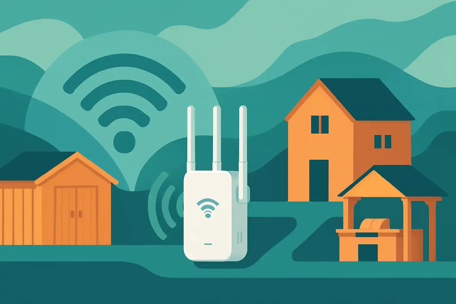 Eén wifi-versterker voor meerdere gebouwen: zo dek je schuur, gastenverblijf en buitenkeuken