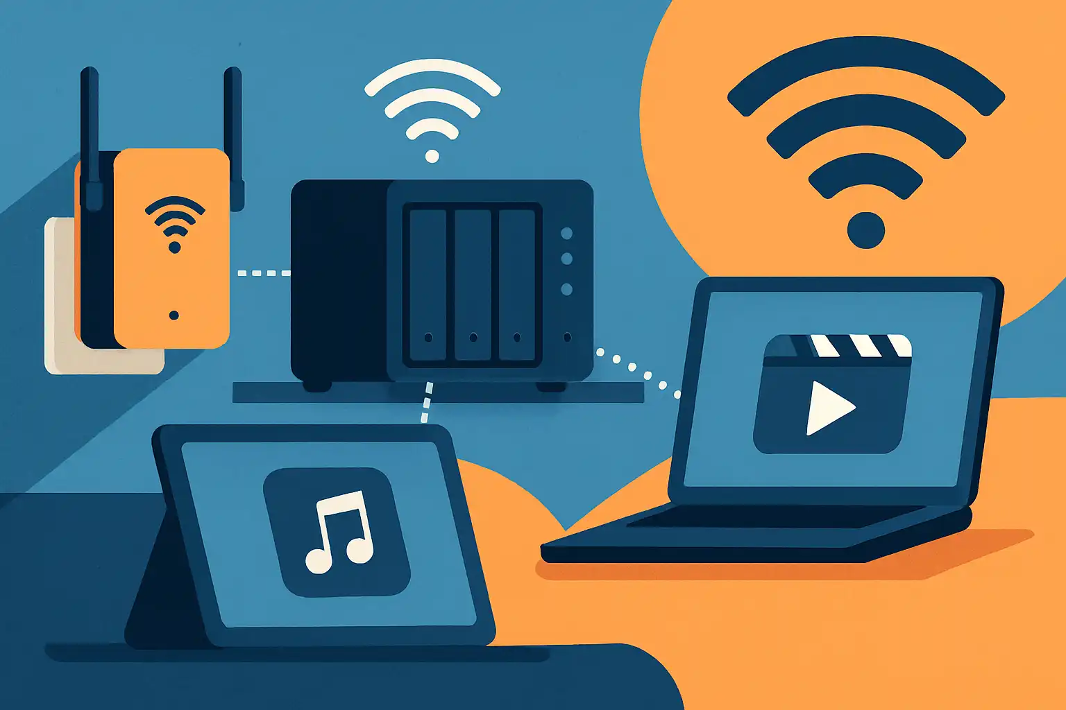 Kijk zonder internet: zo stream je films en muziek lokaal via je wifi‑versterker en NAS