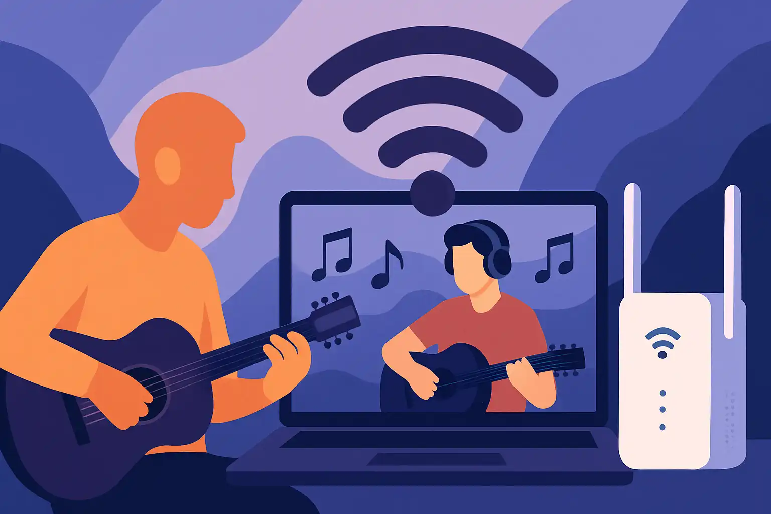 Muzikanten en online muzieklessen: zo voorkom je latency en uitval met de juiste wifi‑versterker