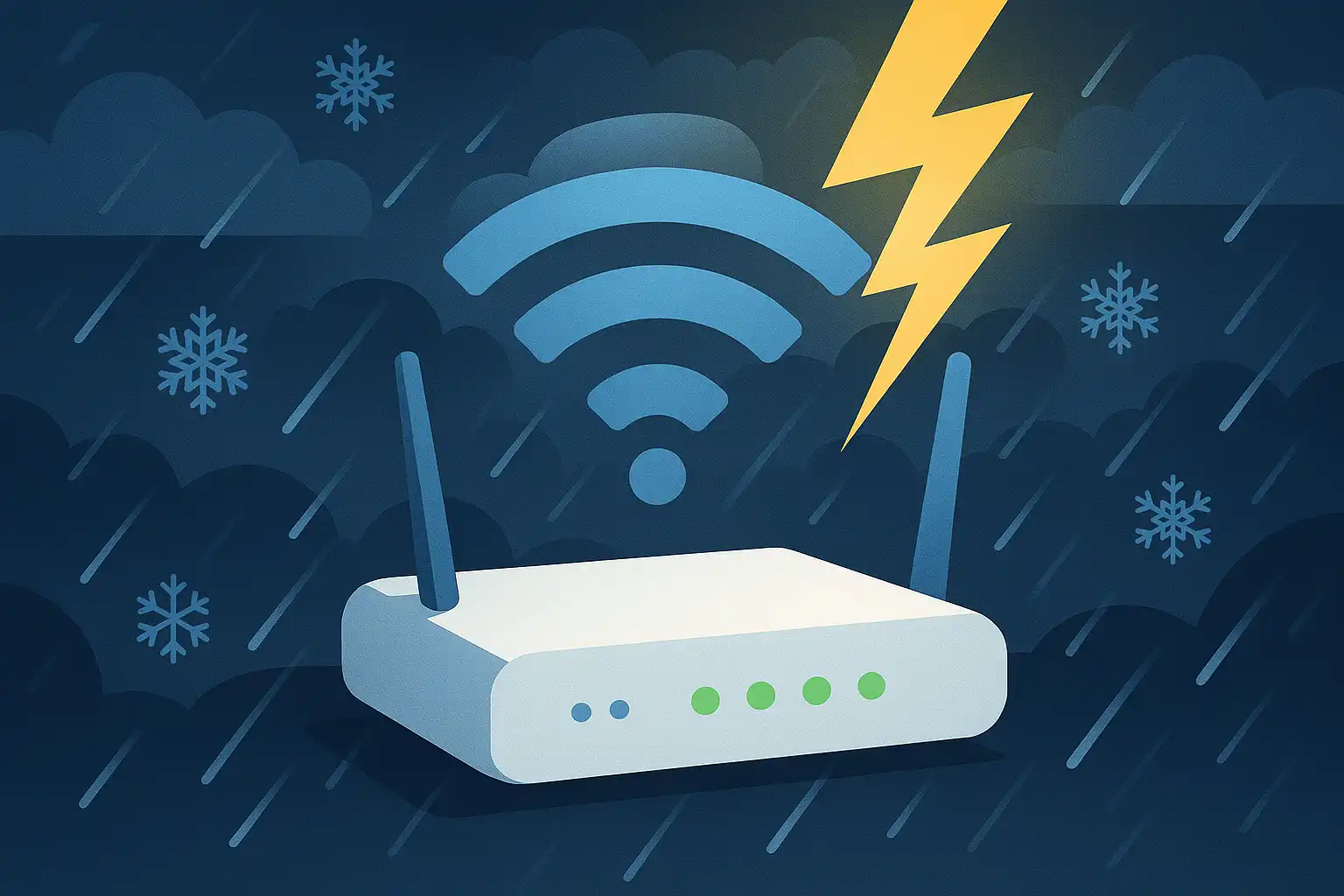 Stormproof wifi: zo houd je je signaal stabiel tijdens onweer en winterse buien
