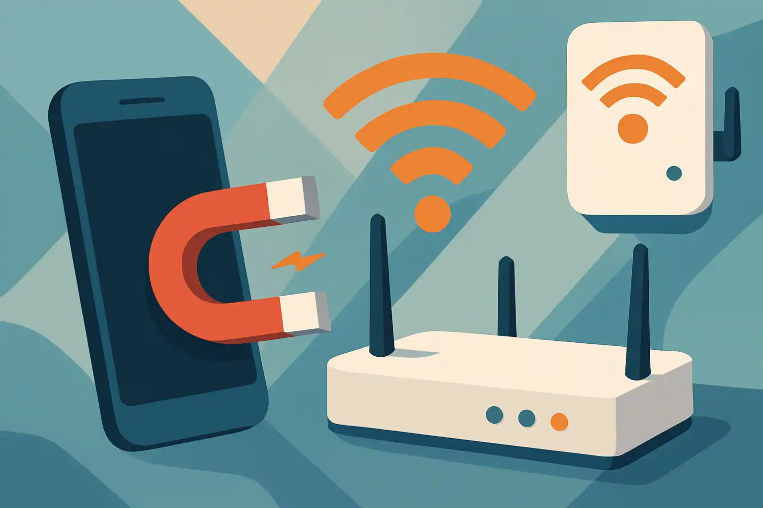 Waarom je telefoon blijft plakken aan de router (en zo forceer je betere roaming naar je wifi-versterker)