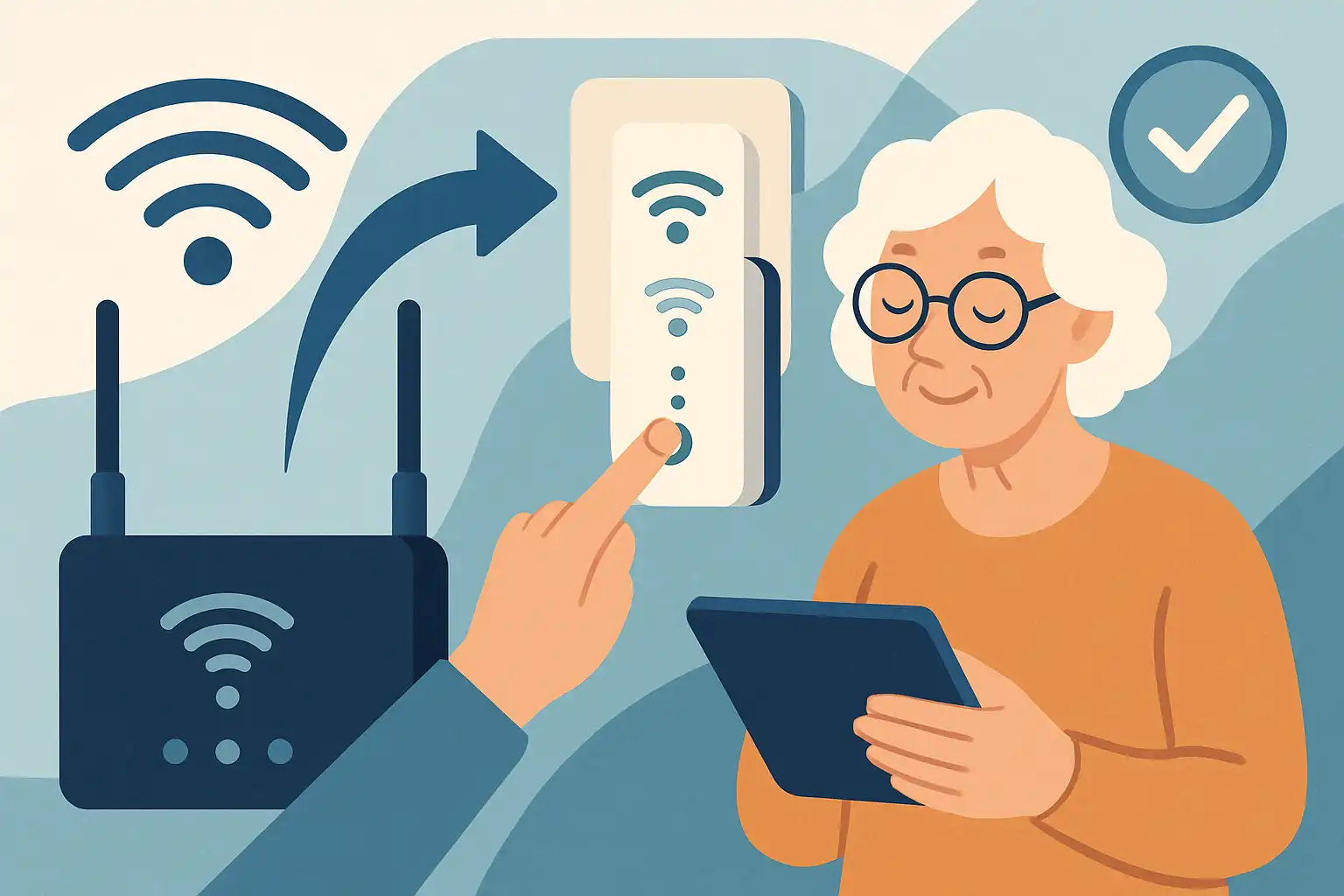Wifi zonder stress voor ouderen: zo stel je een versterker simpel en veilig in