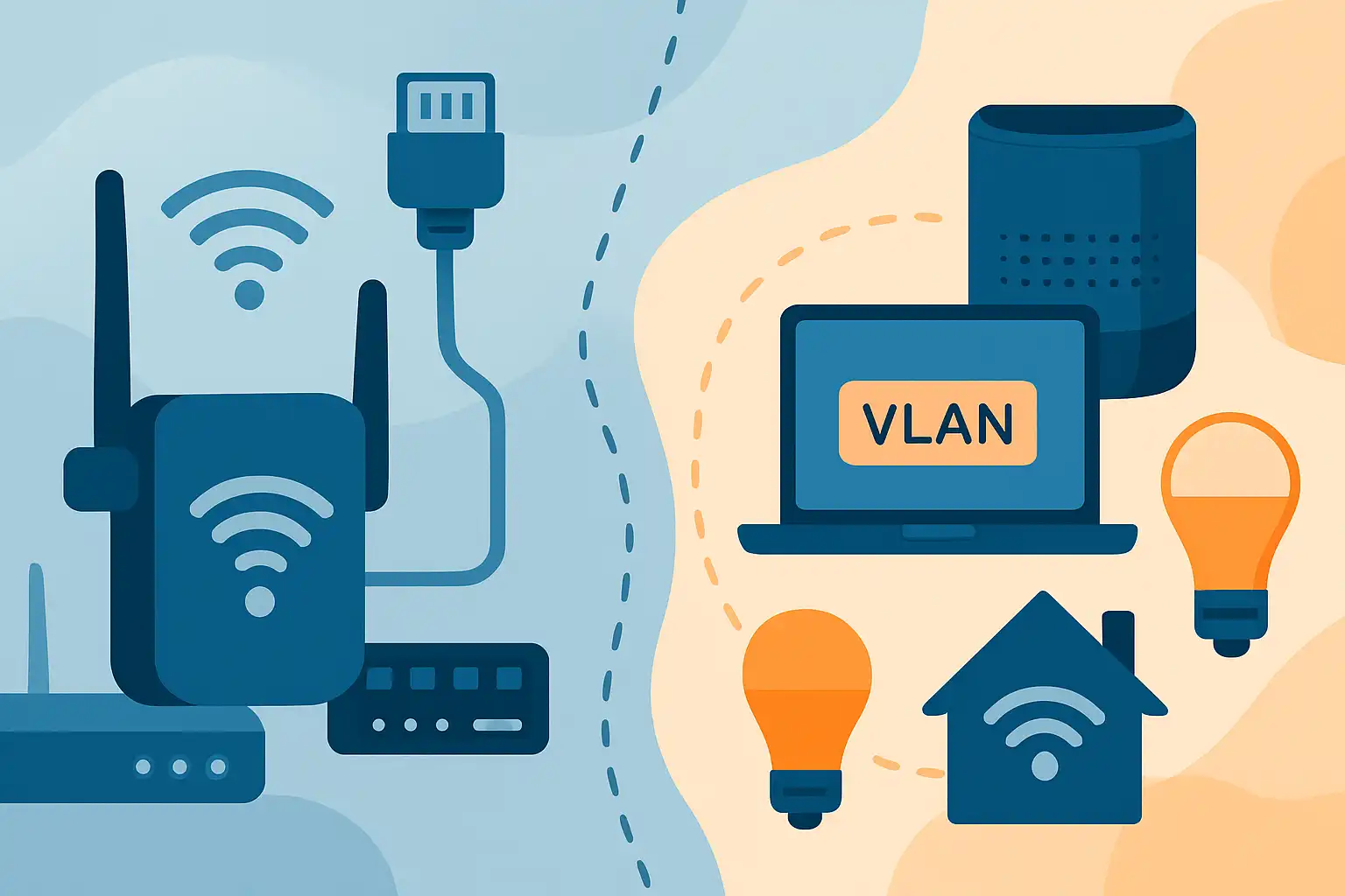 Zo isoleer je slimme apparaten: VLANs en netwerksegmentatie met je wifi‑versterker