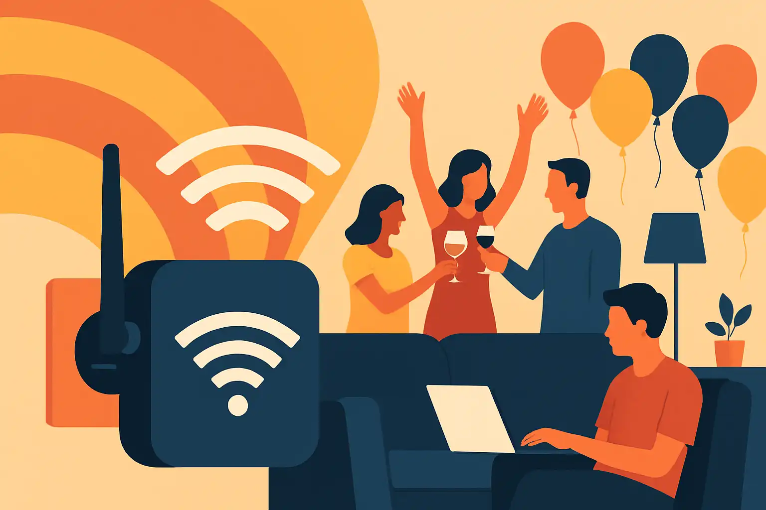 Zo voorkom je dat je wifi instort tijdens drukke avonden: slimme versterkertrucs voor feesten en familie