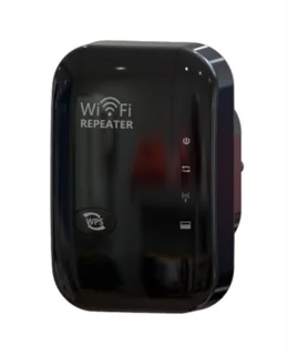 WiFi-signaalversterker - Draadloze netwerkrepeater met een bereik van meer dan 5000 vierkante meter - Versterker met groot bereik Versterker met groot bereik en ethernetpoort - zwart