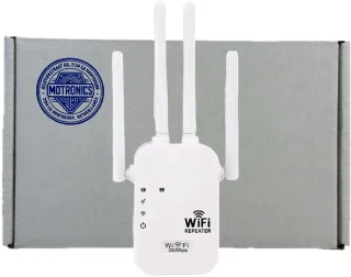 WiFi Repeater – 300 Mbps – Versterkt en Breidt WiFi Signaal uit – 2.4 GHz – 4 Antennes – Access Point, Router en Repeater Modus – EU Stekker