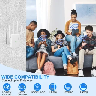 Solacis Wifi versterker stopcontact - Wifi versterker - Wifi repeater - Wifi stopcontact - Wifi verbeteren - Betere wifi - Must have voor een betere wifi in huis!