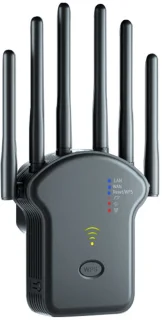 Draadloze wifi-repeater wifi-signaalversterker - 1200 Mbps - Dual-band 2.4G 5G wifi-extender - 802.11ac Gigabit wifi-versterker - WPS-router - zwart