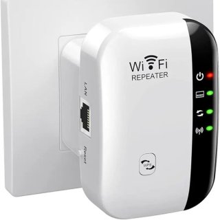 Snelle wifi-signaalversterker voor thuis - Wifi-repeater met groot bereik - Dekking tot 465 m² - Eenvoudig te installeren wifi-repeater - Draadloze signaalversterker met ethernetpoort - Wit review