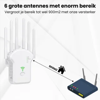 Solacis Wifi versterker stopcontact - Wifi versterker - Wifi repeater - Wifi stopcontact - Wifi verbeteren - Betere wifi - Must have voor een betere wifi in huis!