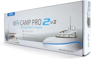 Alfa Network WiFi Camp Pro 2V2 WiFi versterking & Hotspot - voor de camper, caravan, boot, tuin en boerderij